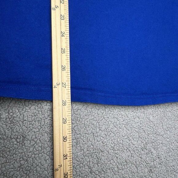 Vintage Champion Shirt Adult Large Blue Red Japanese Print Embroidered Mens Tee - Picture 12 of 12